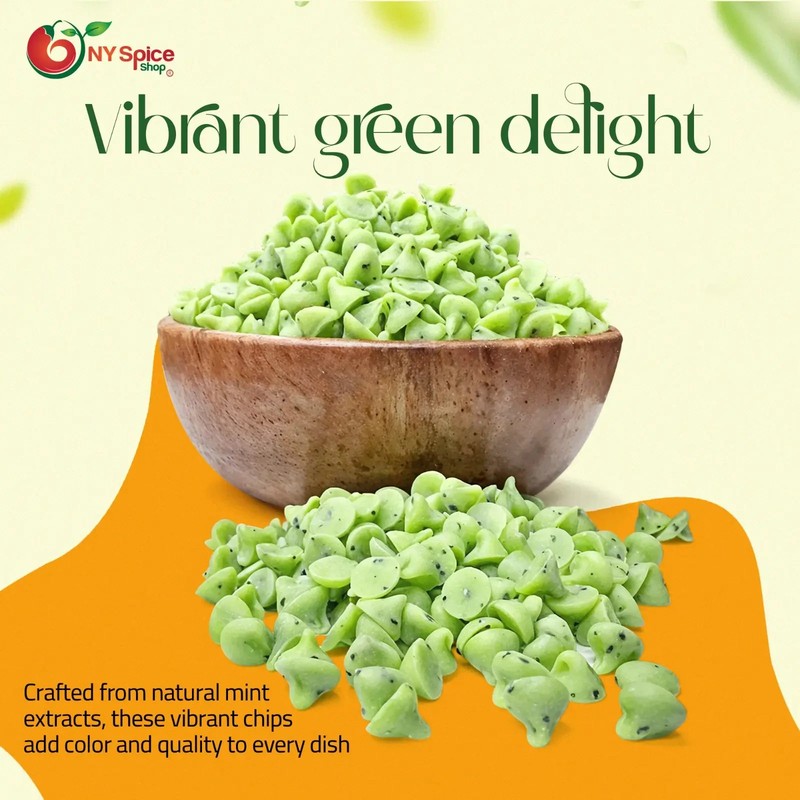 Green Mint Chips – Premium Baking Chips for Cookies, Desserts & Treats gallery