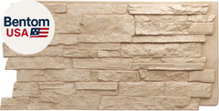 Everstone Acadia Ledge Faux Stone Panel, 49″W X 25 1/2″H X 1 1/4″D, Ocean Floor
