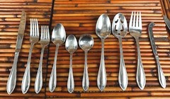 RSVP * RXV5 Glossy Beaded Stainless Flatware YOUR CHOICE – CHOOSE (63)