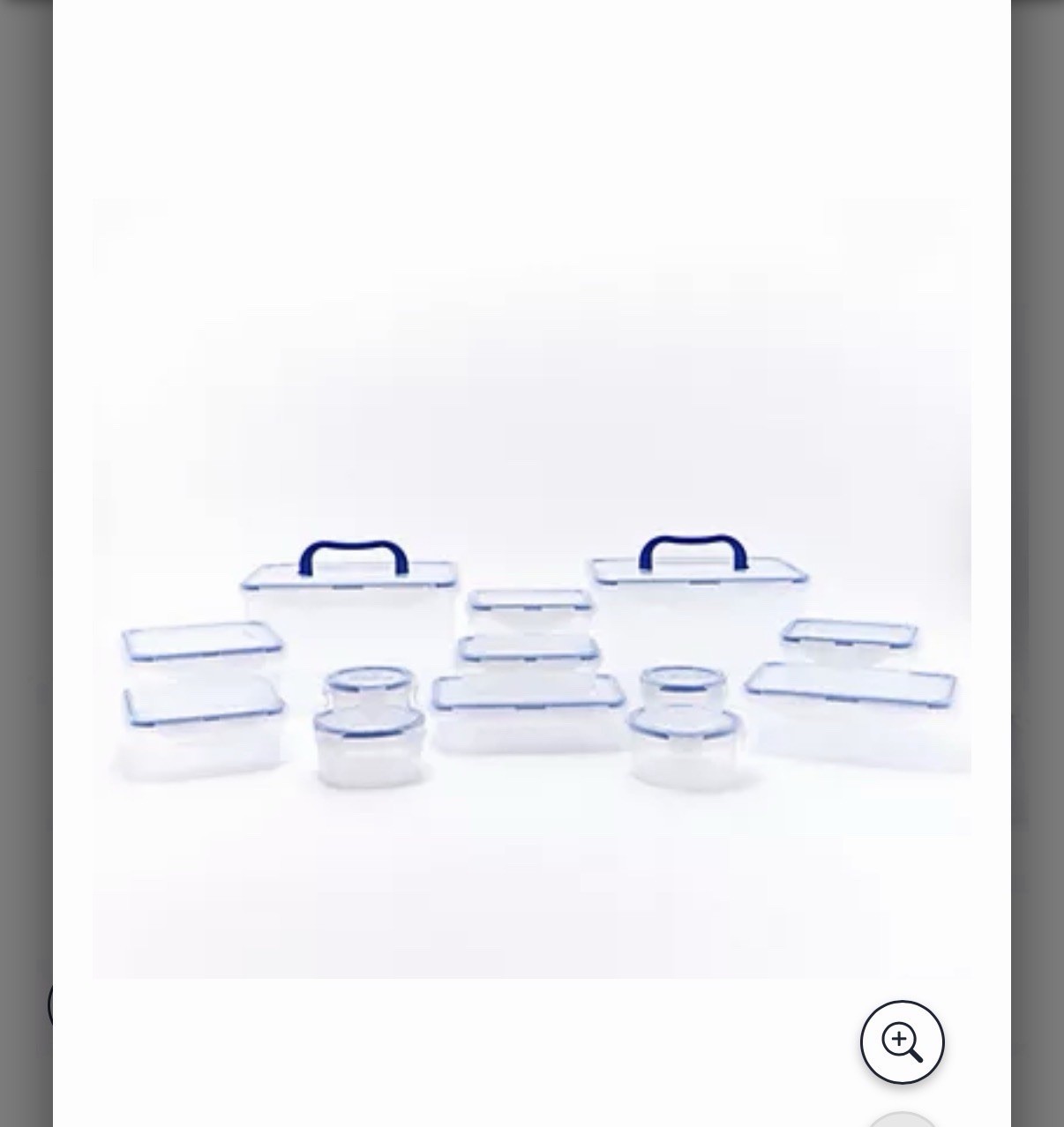 Lock N Lock 12-Piece Multi-Function Nestable Storage - Clear gallery