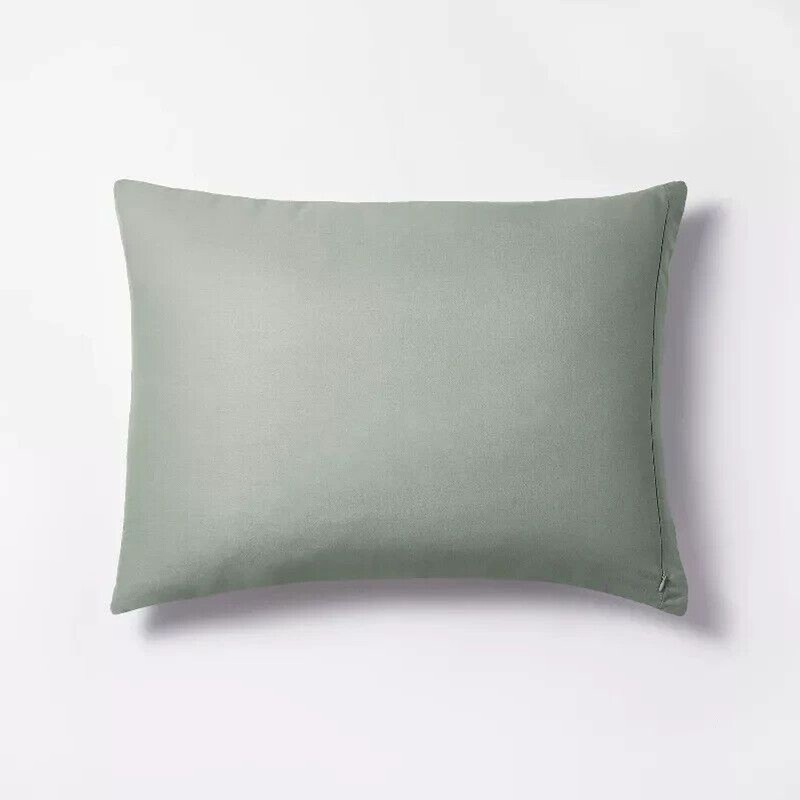 1 Threshold Studio McGee King Waffle Matelasse Quilt Sham Light Teal Green gallery