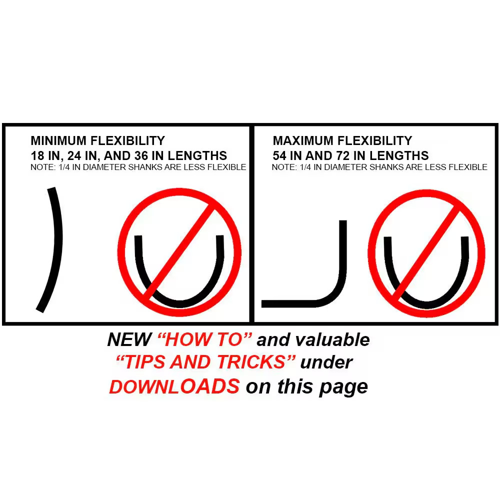1/2 In. X 72 In. Flexible Screw Point Cable Installer Bit with 3/16 In. Dia Shan gallery