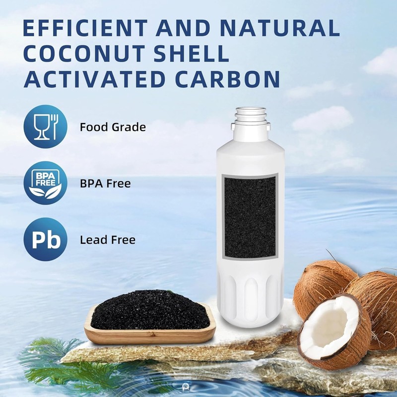 LT1000P 3-Pack Water Filter Set—Removes 99% Chlorine & Heavy Metals for LG ThinQ gallery