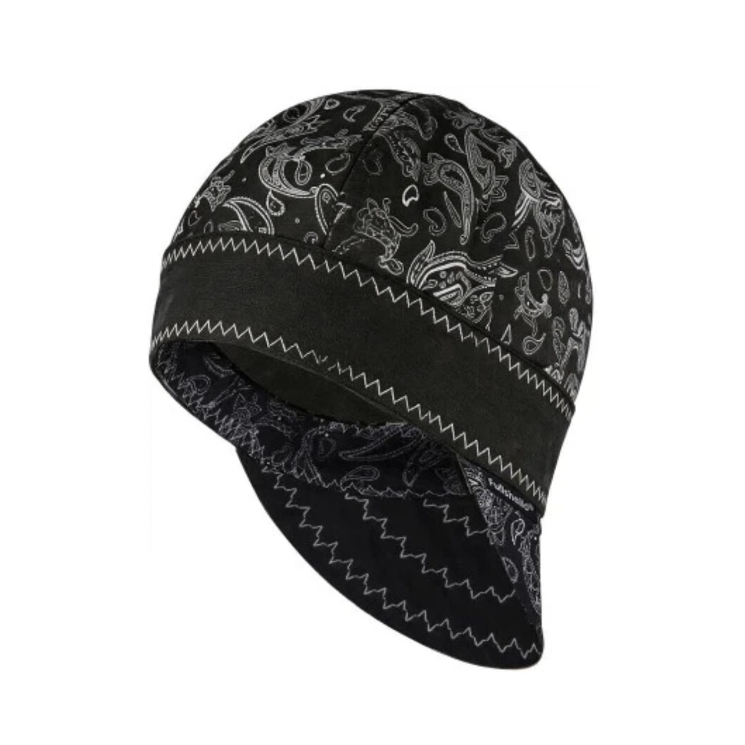 Fullsheild Reversible Welding Cap Flame Resistant CAT 2 8, Paisley Black gallery