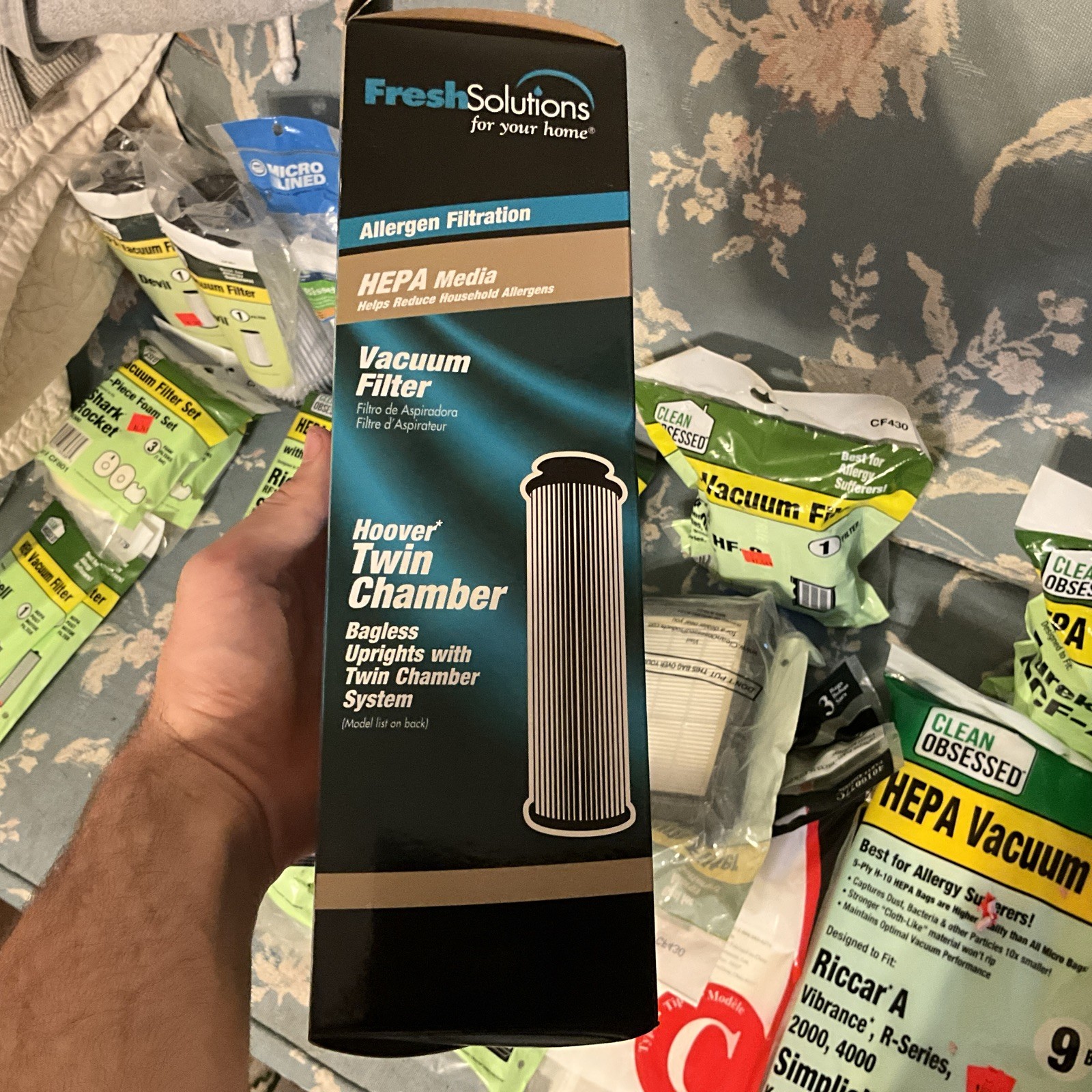 Hoover Vacuum Filter FRESH SOLUTIONS Allergen Filtration Twin Chamber BRAND NEW gallery