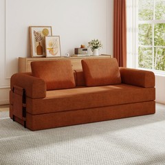Modern Compression Sofa Folding Sleeper Sofa Bed Floor Couch with Sturdy Frame