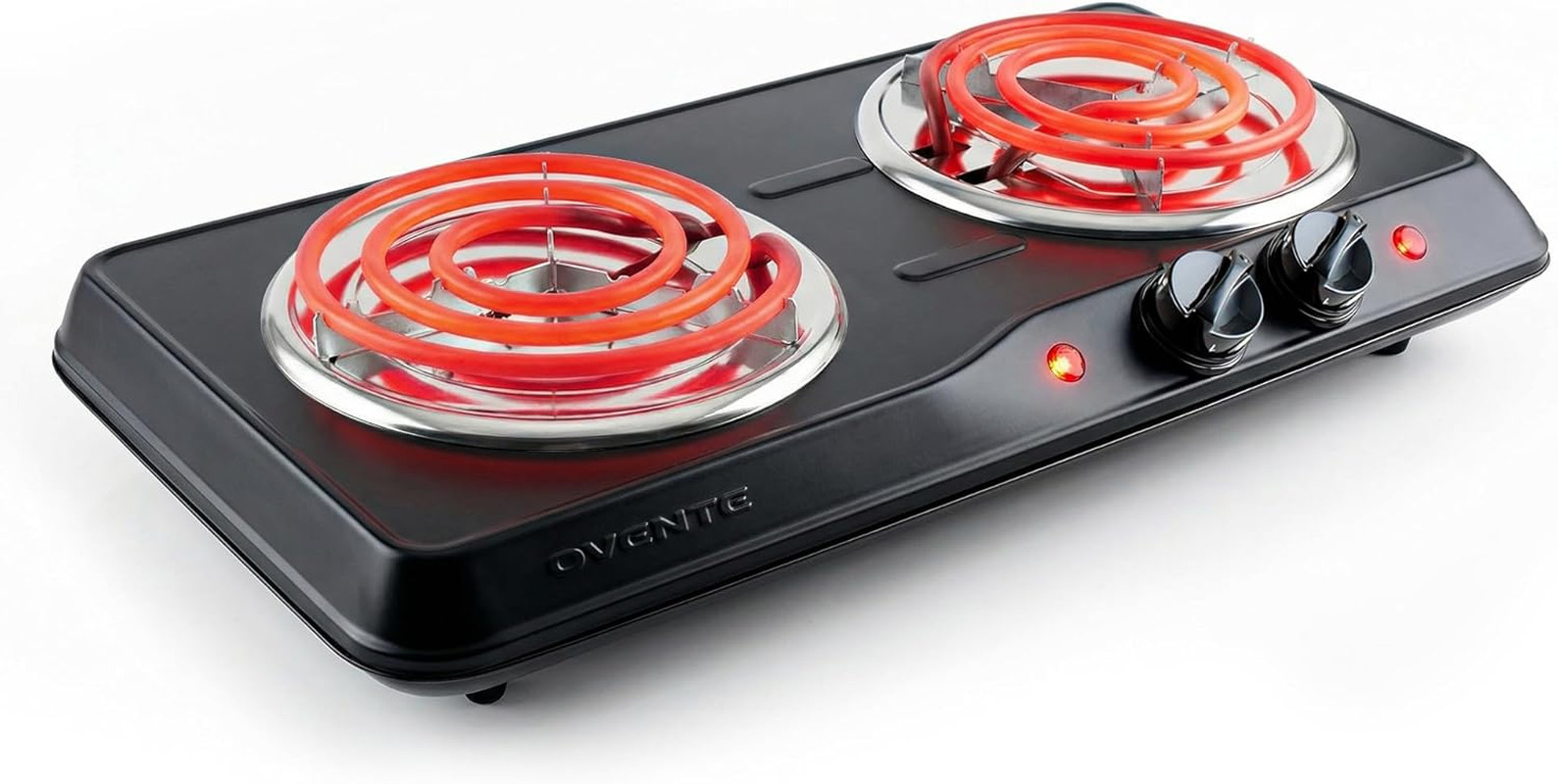 Electric Countertop Double Burner, 1700W Cooktop with 6" and 5.75" Stainless Ste gallery