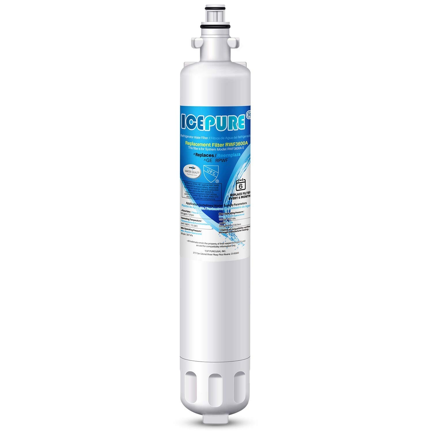 Refrigerator Water Filter Replacement For GE RPWF(𝐍𝐎𝐓 𝐑𝐏𝐖𝐅𝐄), RWF3600A gallery
