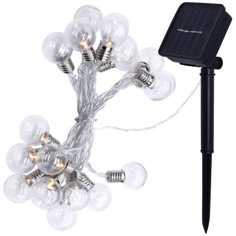 Solar Powered 21FT 30LED String Lights Garden Wedding Party Decor Waterproof US gallery