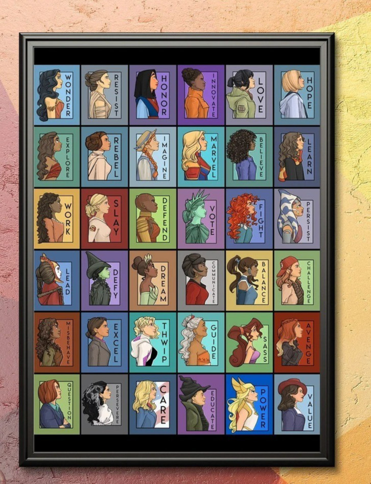 She Series Character Collage Poster Empowering Women Wall Art Print No Frame gallery