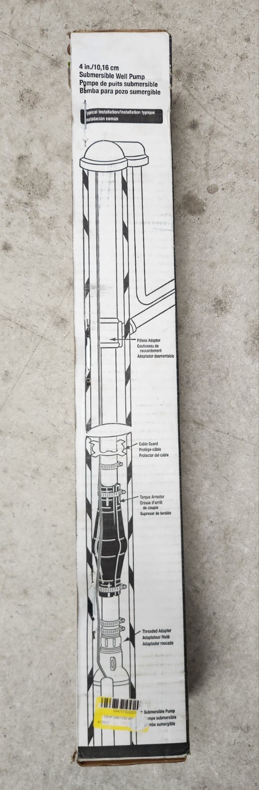 4 Inch Submersible Well Pump #4H10A05005 1/2 HP Motor, 10gpm, 115 Volts gallery