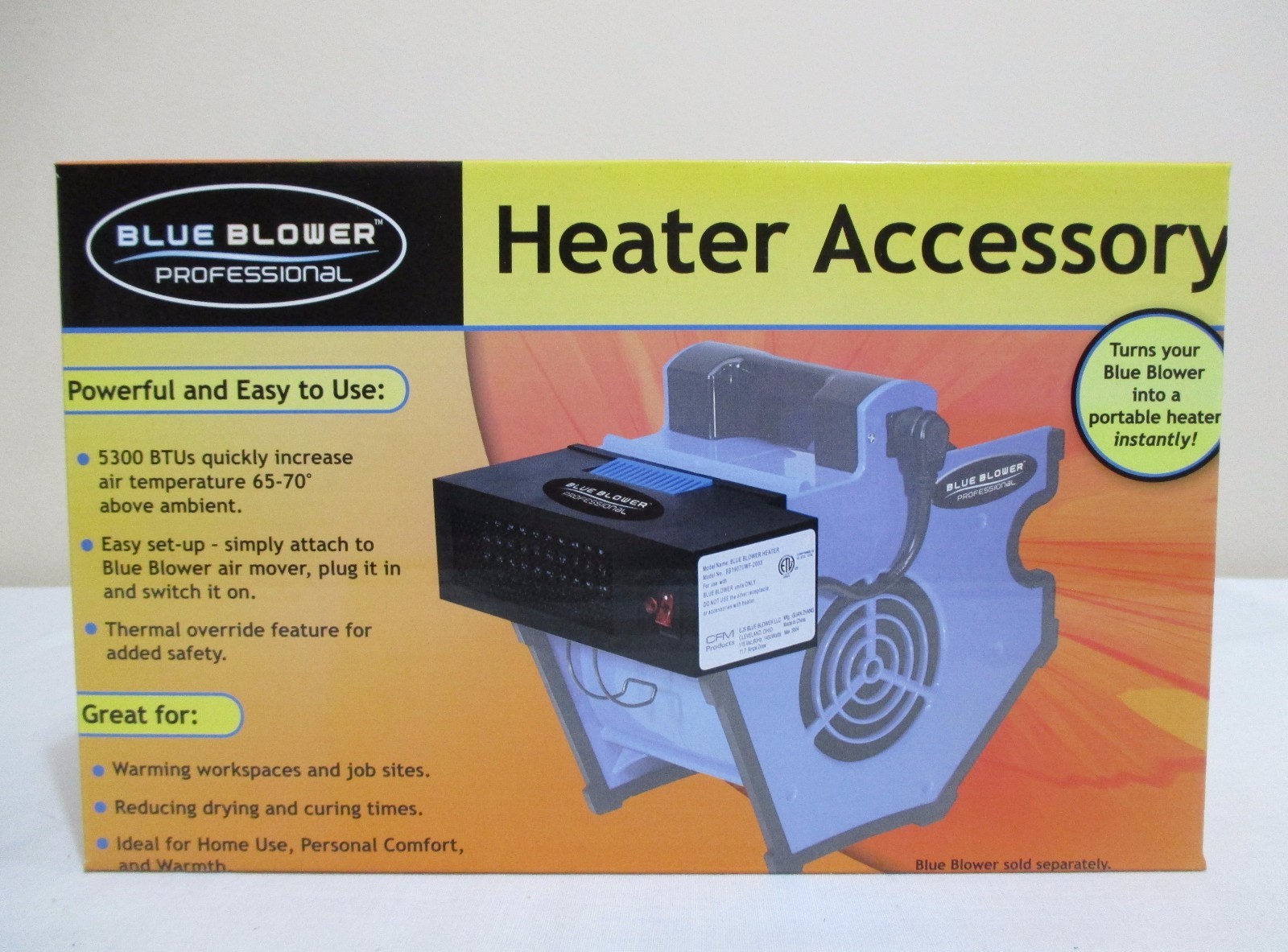 NEW BLUE BLOWER PROFESSIONAL HEATER ACCESSORY ATTACHMENT FITS BB3000N BB3000i gallery