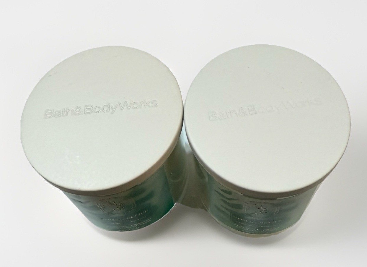 Bath & Body Works Stress Relief Eucalyptus Spearmint Candles 8 oz – Lot of 2 gallery