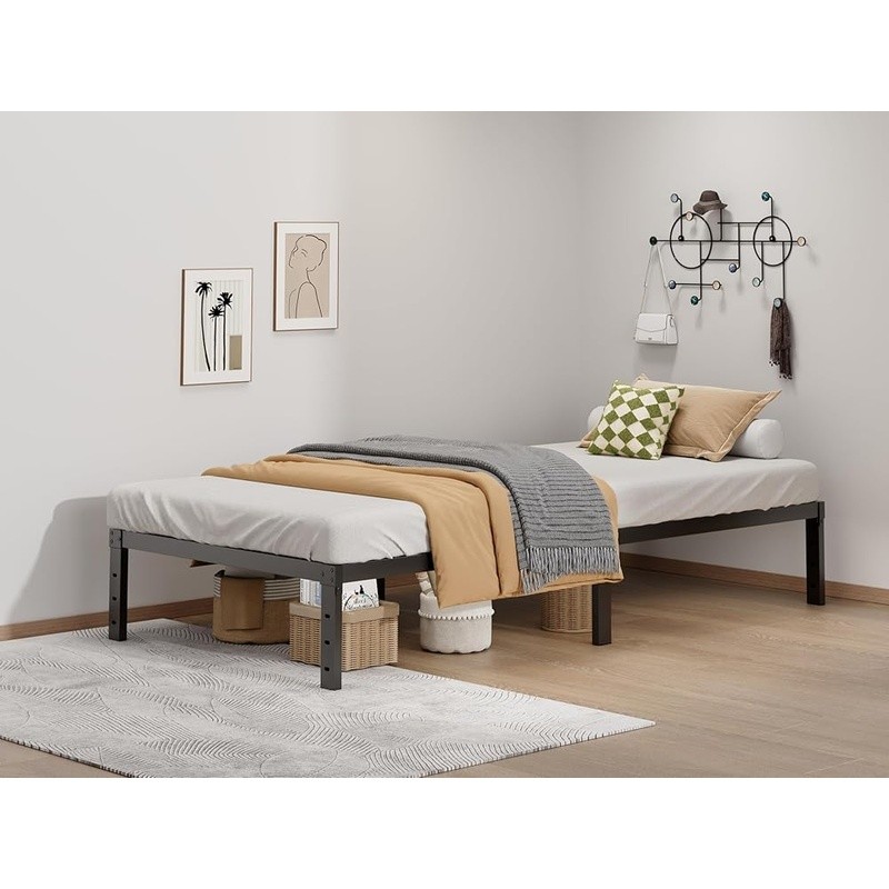 Metal Bed Frame Easy Assembly Storage Squeak Resistant No Box Spring Required US gallery