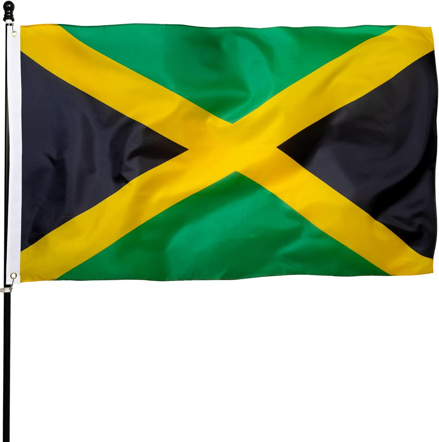 DANF Jamaica Flag 3X5 Ft Thick Polyester, Fade Resistant, Brass Grommets, Canvas gallery