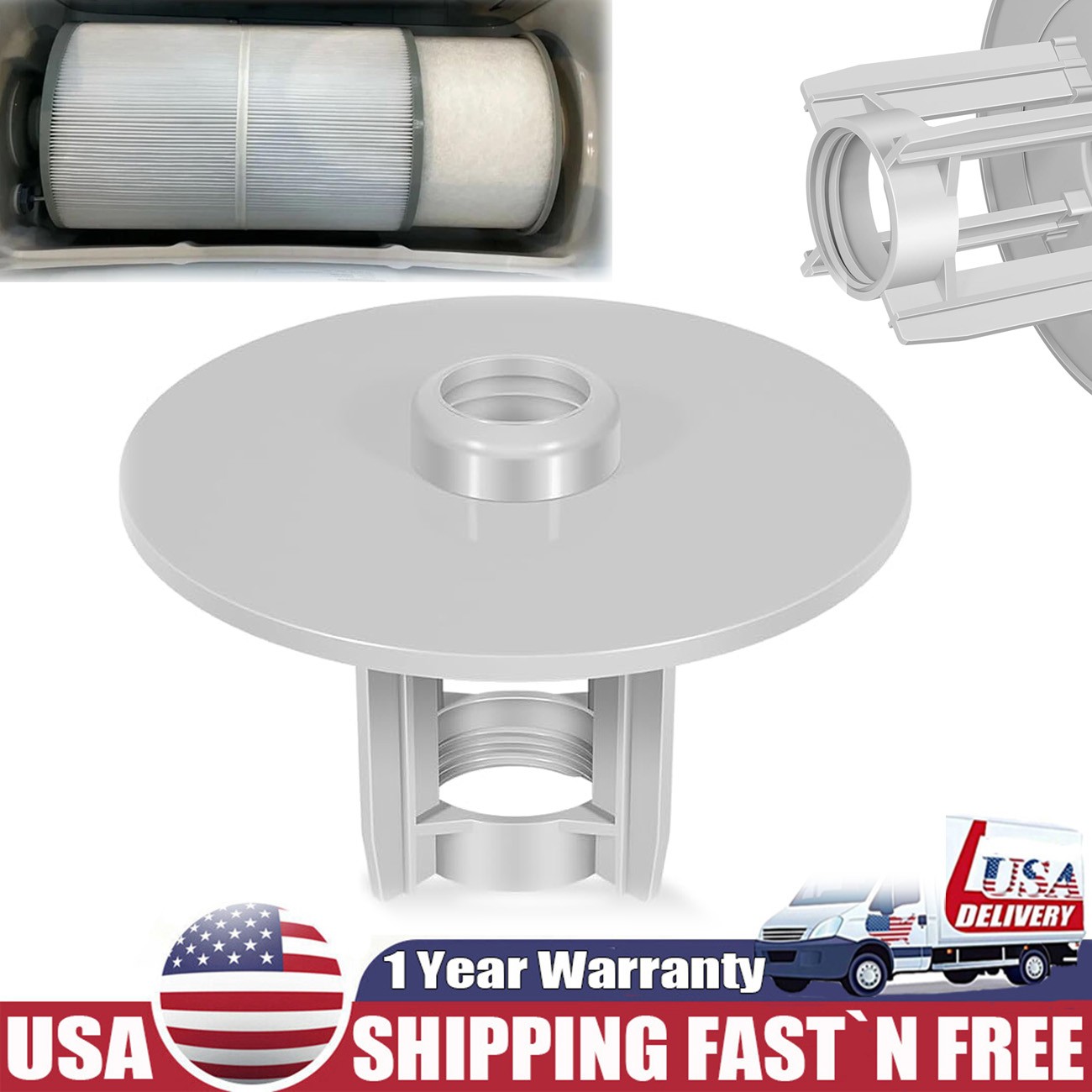 6540-503 Spas Adapter for Sundance Microclean Filter 6540-502 6540-501 780 850 gallery