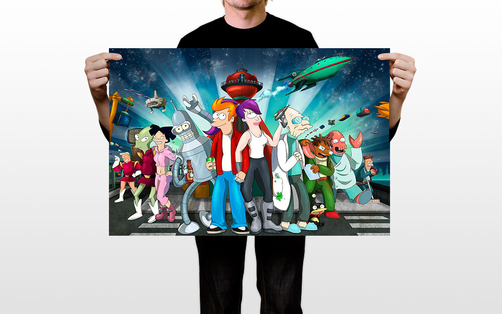 Futurama Tv Show Series Animation Comedy Wall Art Home Decor - POSTER 20"x30" gallery