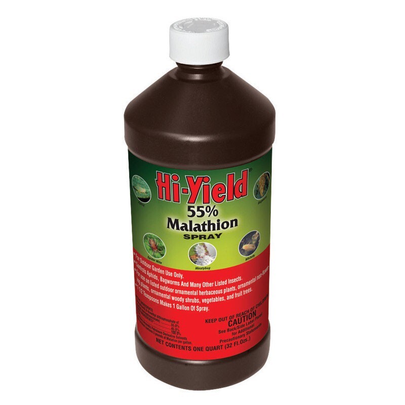 Hi-Yield 55% Malathion Spray Liquid Concentrate For Outdoor Garden Use 32 fl oz gallery