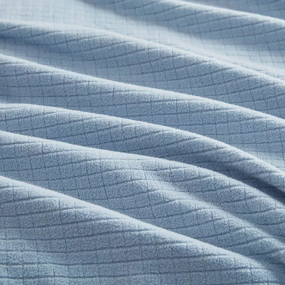 new!True North By Sleep Philosophy Microfleece Geometric Blanket QUEEN Grey gallery