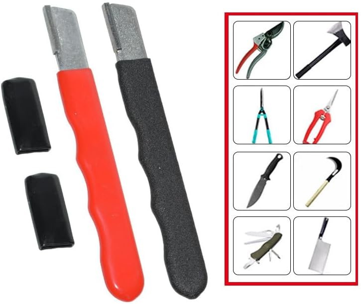 Black/red Garden Tool Sharpener QuickGardening Scissors Sharpener for Lawn Mower gallery