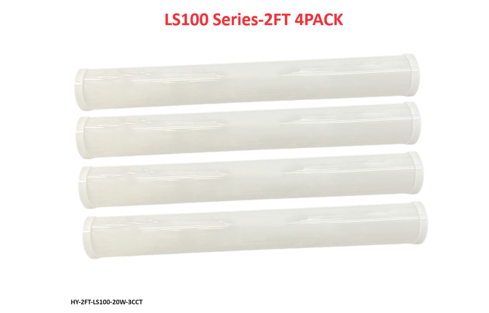4-Pack 2FT LS100 Linear Strip Light Basement Workshop Laundry Room Office gallery