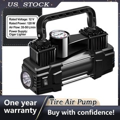 12V Heavy Duty Portable Air Compressor Car Tire Inflator Electric Pump Auto NEW