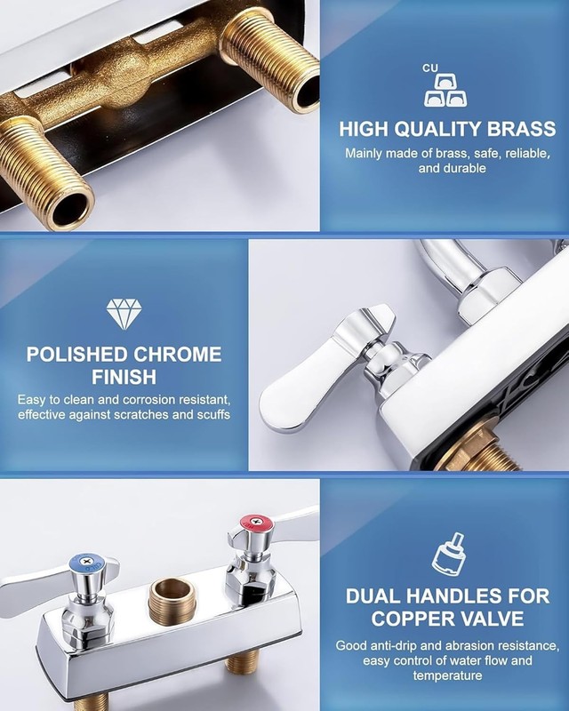 Utility Laundry Sink Faucet,Laundry Room Faucets for Utility Sink 4 inch gallery
