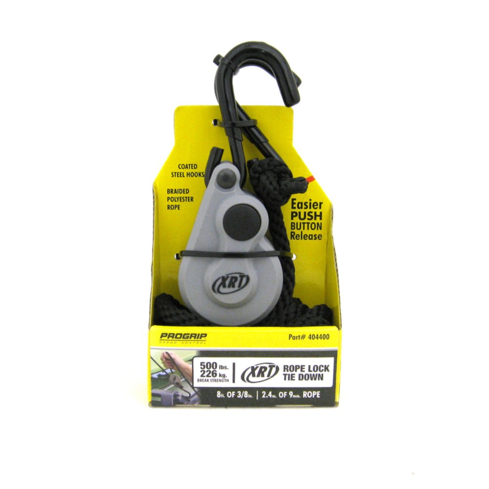 ProGrip 404400 Black Nylon/Polyester XRT Rope Lock Tie Down 8 ft. x 3/8 in. gallery