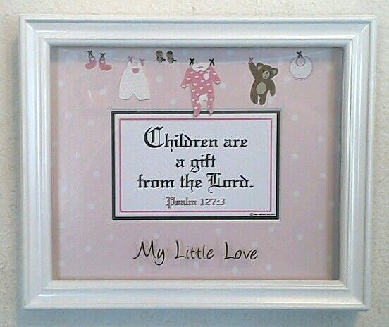 Bible Scripture Plaque"CHILDREN ARE A GIFT"Great Gift For Baby Shower, Girls New gallery