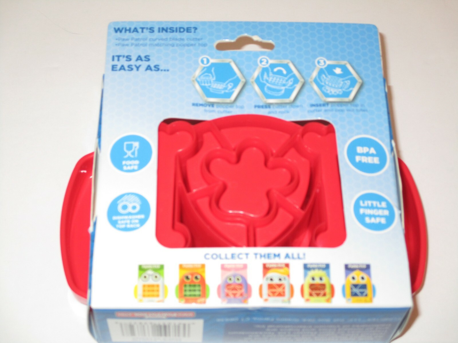 Funbites Bite Sized Food Cutter - Paw Patrol or Squares, BPA Free Kids Love Them gallery
