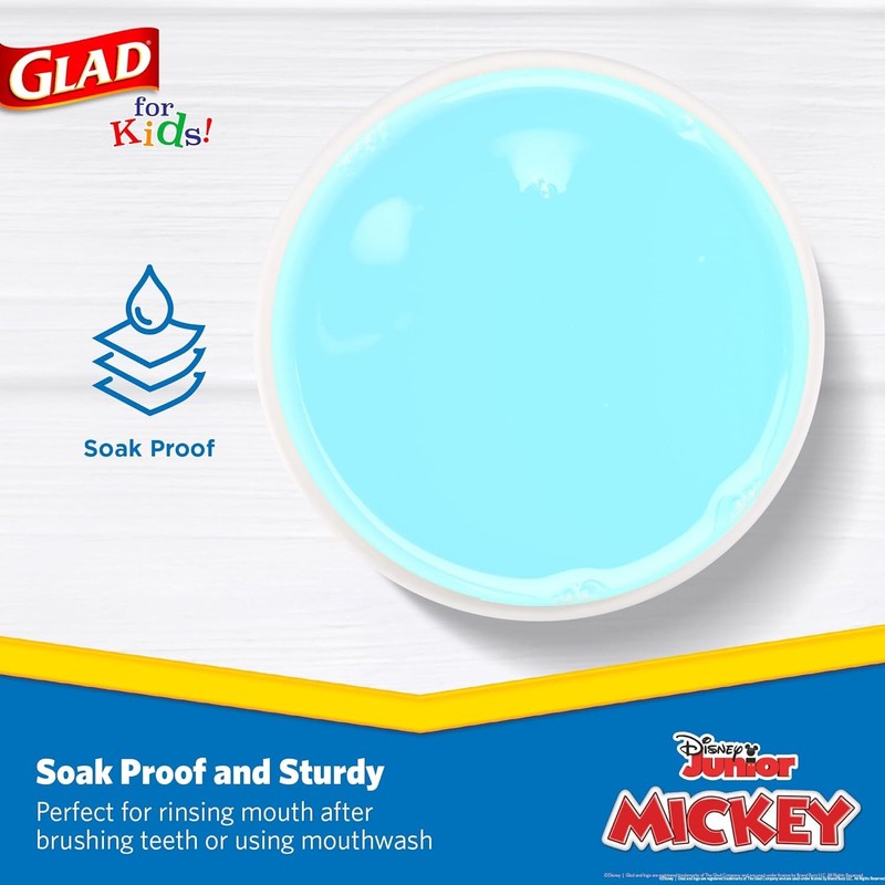 Fun and Sturdy Mickey Mouse Disposable Paper Cups - 20 Count for Kids' gallery