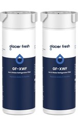 2 Pack GLACIER FRESH XWF Replacement for GE XWF Refrigerator Water Filter