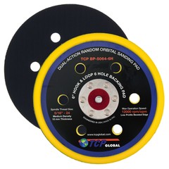 6″ Hook & Loop DA Sander & Polisher Backing Plate Pad, 6 Hole, Dual-Action