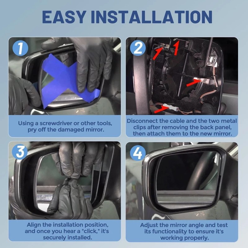 Driver Left Side Mirror Glass - Compatible with Jeep Vehicles - Compass 2017-... gallery