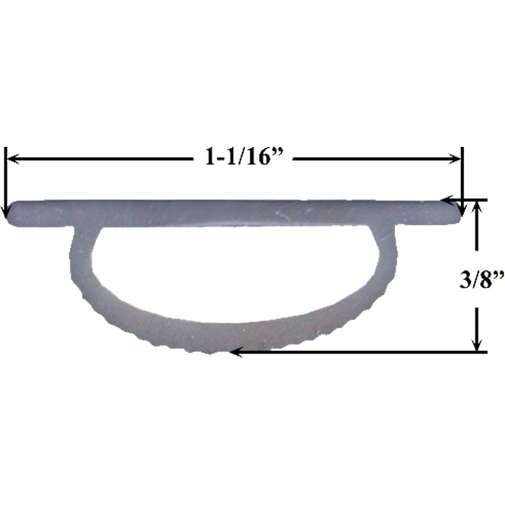 36" x 1-1/16" Gray Vinyl Threshold Insert for SDS Doors gallery