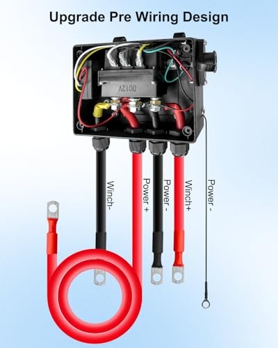 Pre-Wired Winch Control Box Kit, 12V 500A Winch Solenoid Contactor Relay & gallery