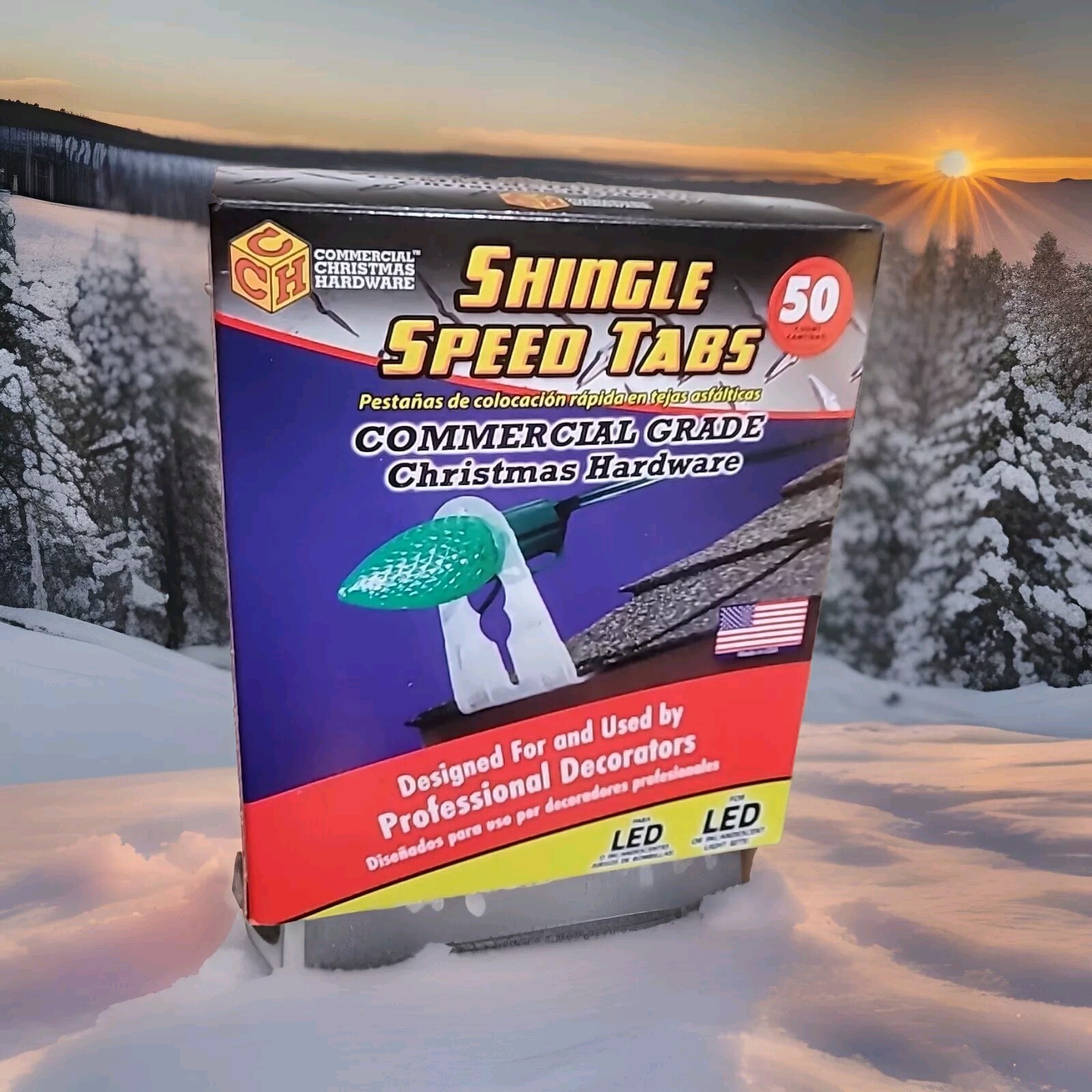 Shingle Speed Tabs 50 Ct For LED or Incandescent Lights Dmg Box Brand New gallery