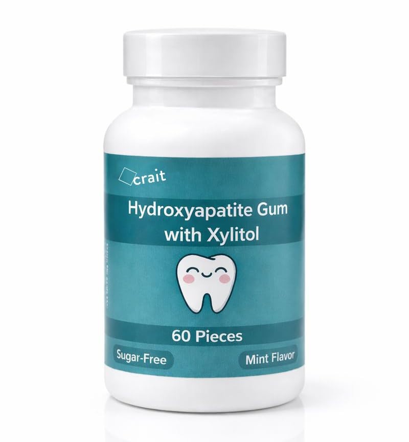crait Hydroxyapatite Gum with Non-Nano Hydroxyapatite and Xylitol 60 Pieces gallery
