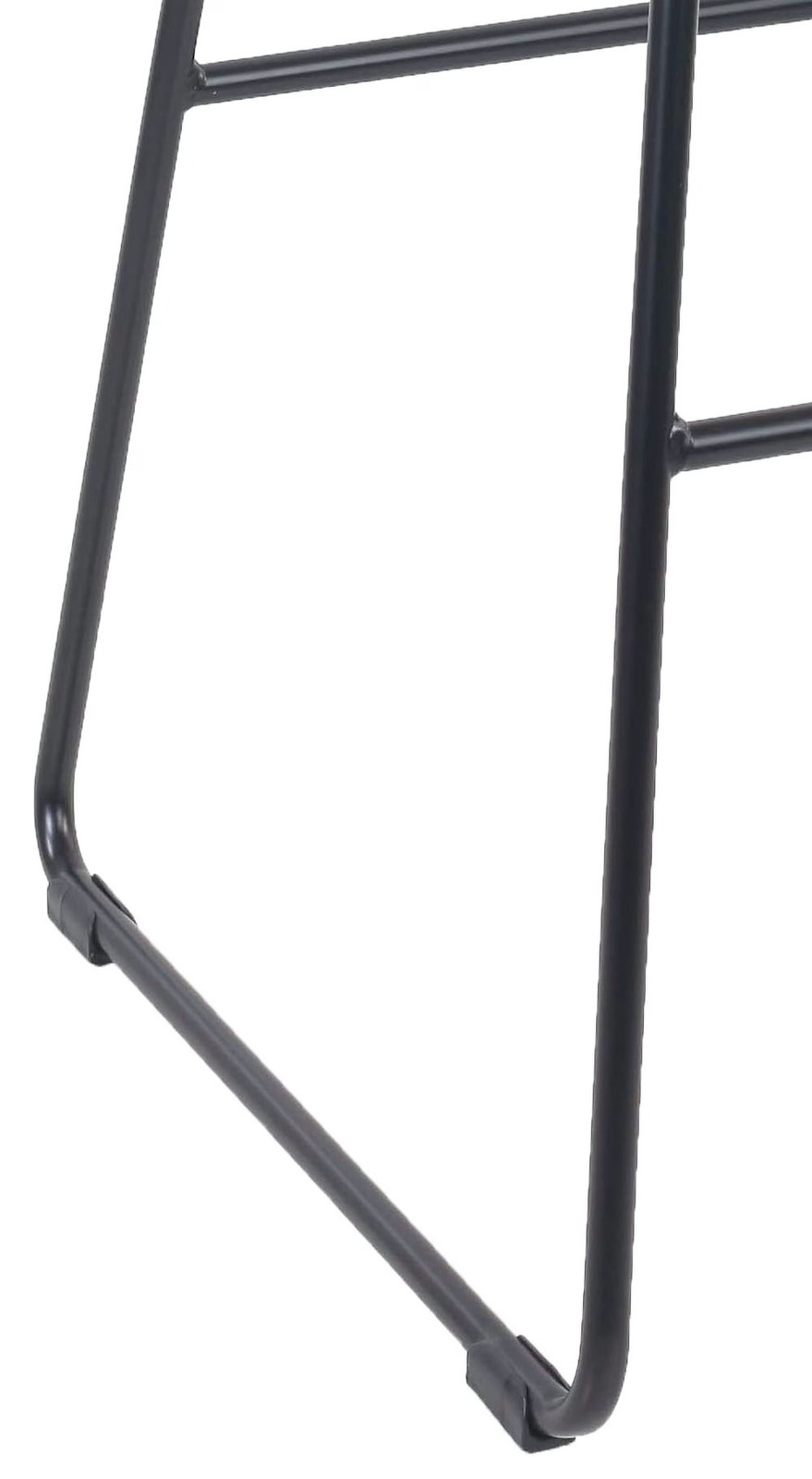 28"H Backless Stool Black Metal Base with Natural Wood Seat gallery