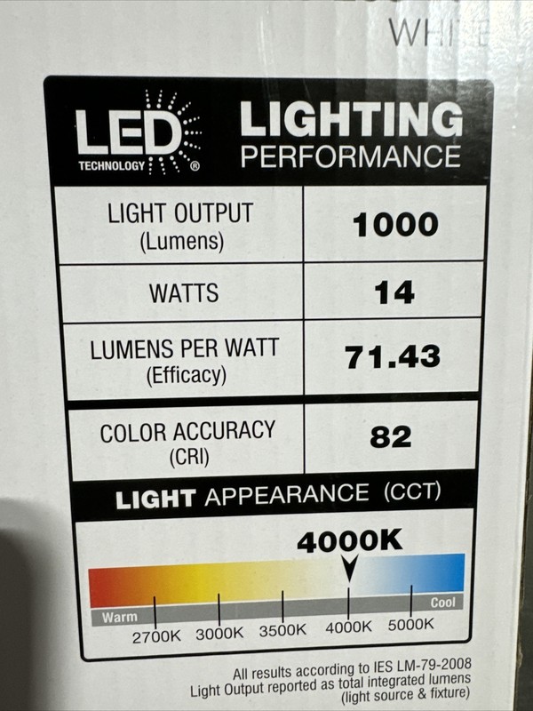 (2-Pk) Hampton Bay 12" Square LED Flush Mount Ceiling Light 4000K Bright White gallery
