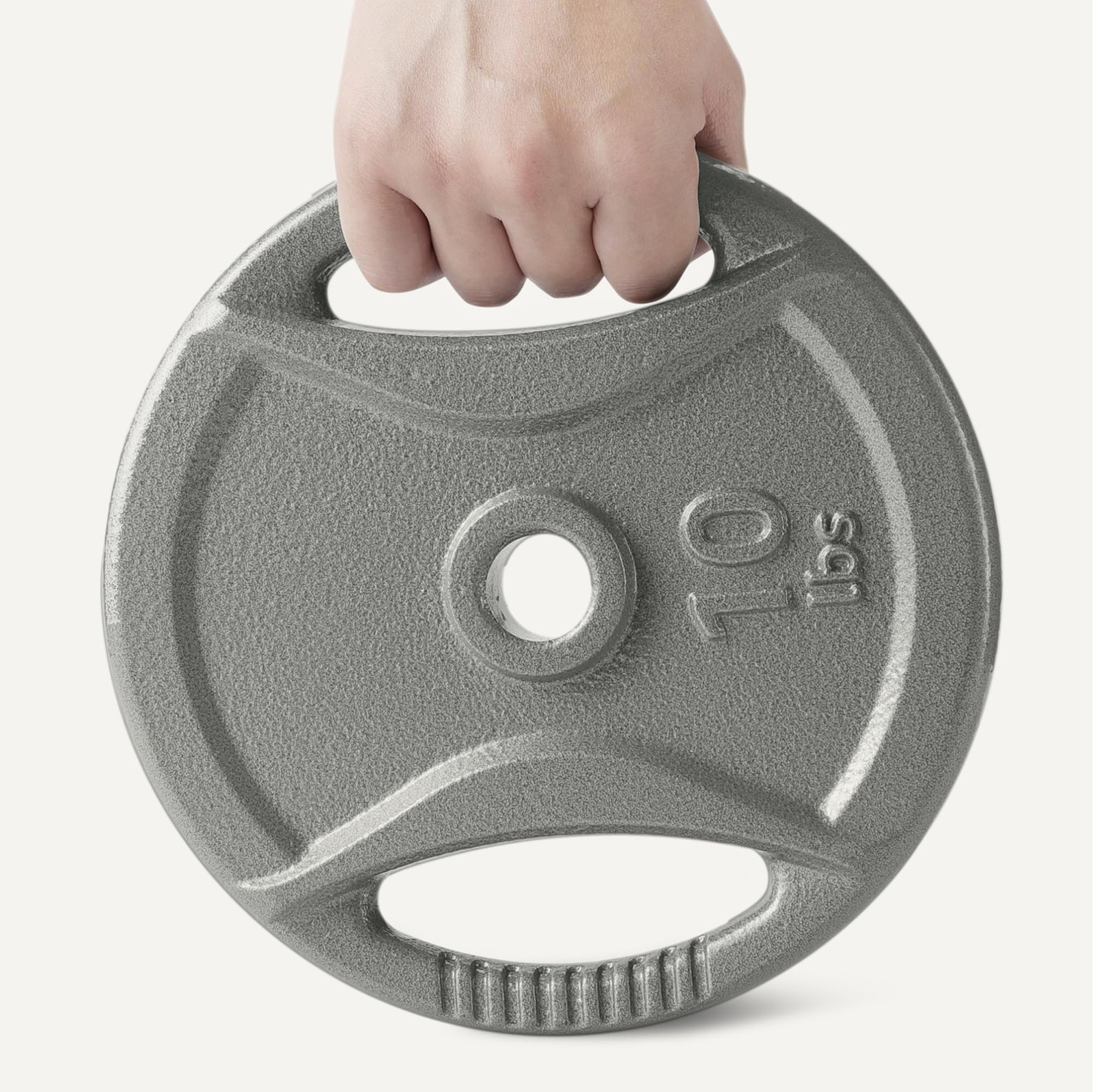 Amazon Basics 1-inch Grip Weight Plates, 10lb Weights, Set of 4 gallery