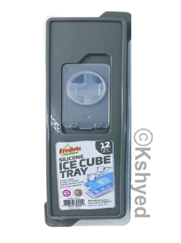 12 Molds Square Sillicone Ice Cube Tray W/Lid BPA FREE AST Color (1 Pack) - New gallery