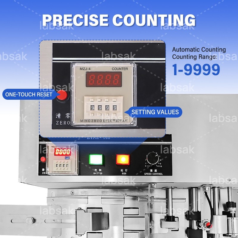 Digital Display High-Speed Automatic Pagination Paper Card Counting Machine gallery