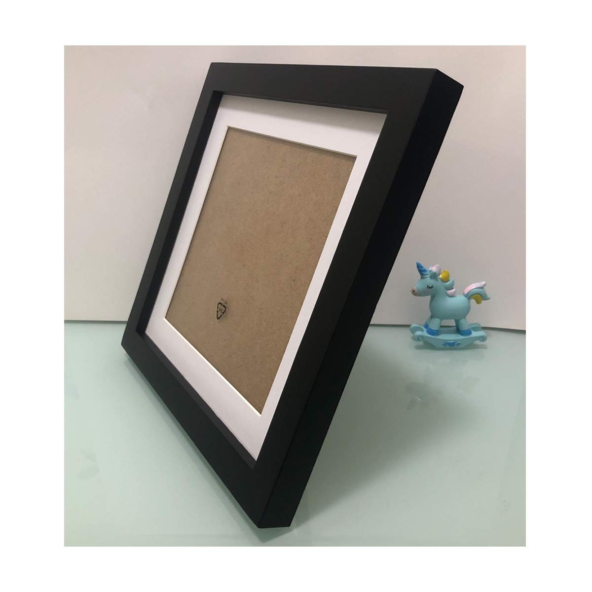 5X5 Picture Frames with 4X4 Opening Mat. 5X5 Black Square Photo Frame. Solid Woo gallery