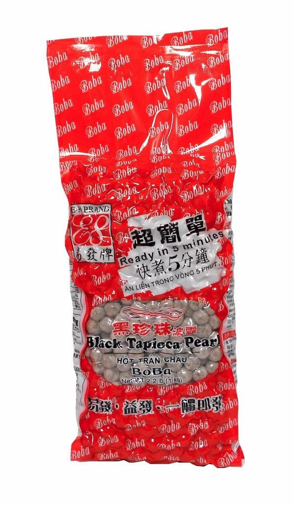 Black BOBA Tapioca Pearls Bubble Tea Ready in 5 Minutes 2.2 lbs. E-FA Brand gallery