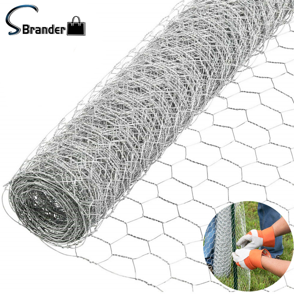 48" × 150' Galvanized Poultry Net Metal Chicken Wire 2" Holes Mesh Fencing gallery
