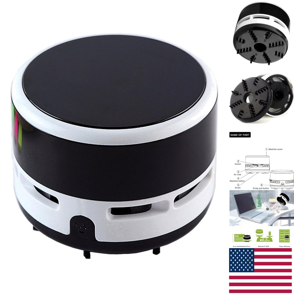 Compact Cordless Desktop Vacuum - Powerful Handheld Cleaner for Home & Office