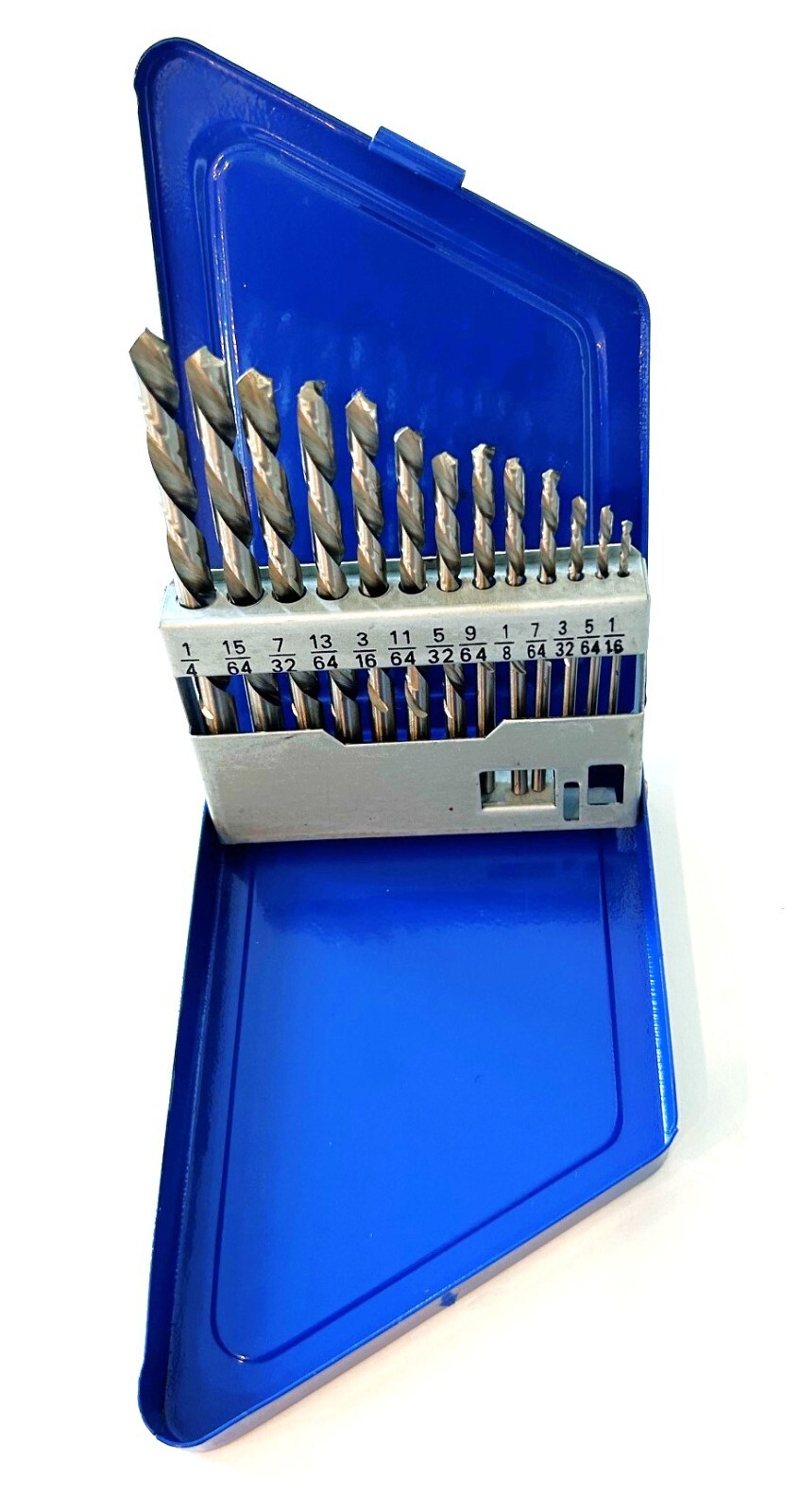 13pc EASYPOWER LEFT HAND DRILL BIT SET HIGH SPEED STEEL HSS 1/16"-1/4" #80988 gallery