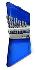 13pc EASYPOWER LEFT HAND DRILL BIT SET HIGH SPEED STEEL HSS 1/16″-1/4″ #80988
