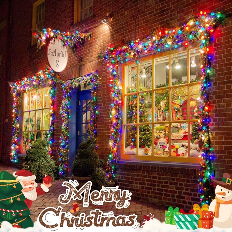 Multicolor Christmas Lights Battery Operated with 8 Modes Remote Waterproof, 33F gallery